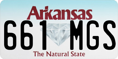 AR license plate 661MGS