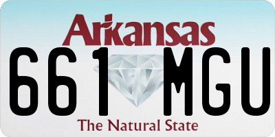 AR license plate 661MGU