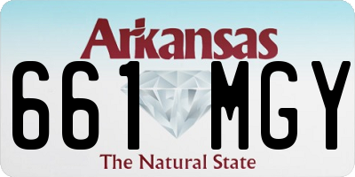 AR license plate 661MGY