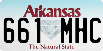 AR license plate 661MHC