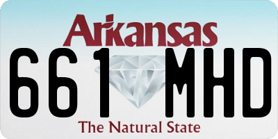 AR license plate 661MHD
