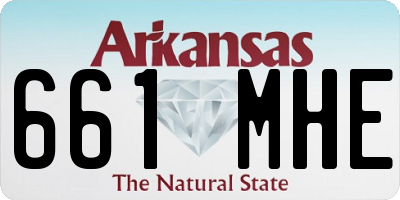 AR license plate 661MHE