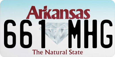 AR license plate 661MHG