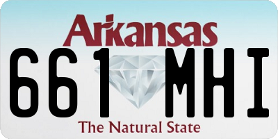 AR license plate 661MHI