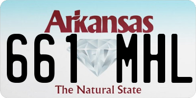 AR license plate 661MHL