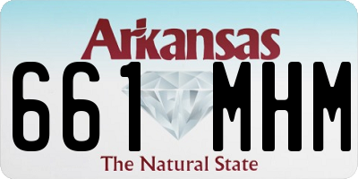 AR license plate 661MHM