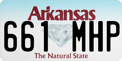 AR license plate 661MHP