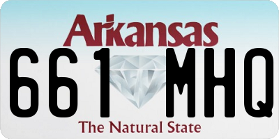 AR license plate 661MHQ