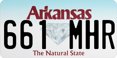 AR license plate 661MHR