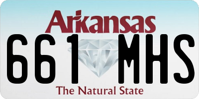 AR license plate 661MHS