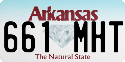 AR license plate 661MHT