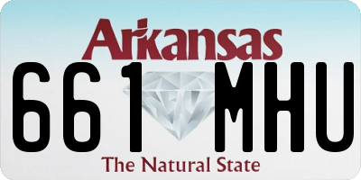 AR license plate 661MHU
