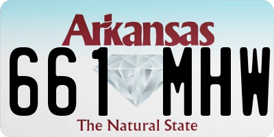 AR license plate 661MHW
