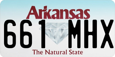 AR license plate 661MHX