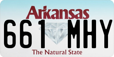 AR license plate 661MHY
