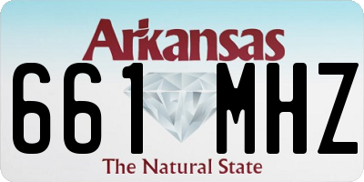 AR license plate 661MHZ