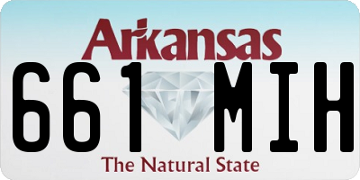 AR license plate 661MIH