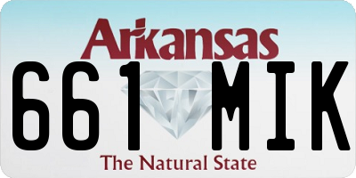 AR license plate 661MIK