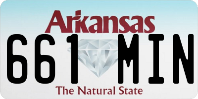 AR license plate 661MIN