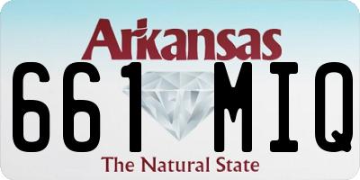 AR license plate 661MIQ