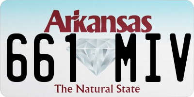 AR license plate 661MIV