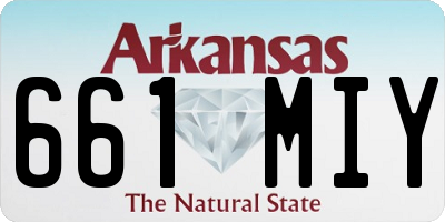 AR license plate 661MIY