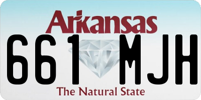 AR license plate 661MJH