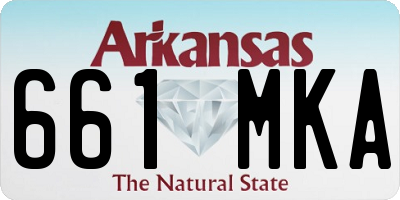 AR license plate 661MKA