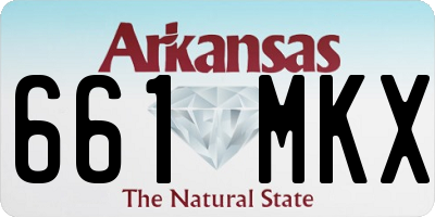 AR license plate 661MKX