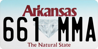 AR license plate 661MMA