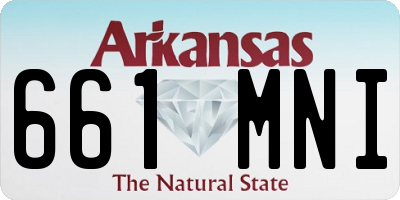 AR license plate 661MNI