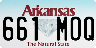 AR license plate 661MOQ