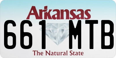 AR license plate 661MTB