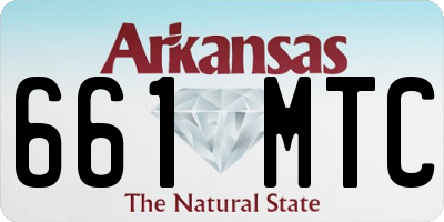 AR license plate 661MTC