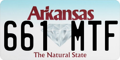 AR license plate 661MTF