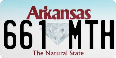 AR license plate 661MTH