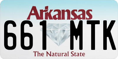 AR license plate 661MTK