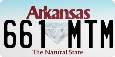 AR license plate 661MTM