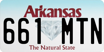 AR license plate 661MTN
