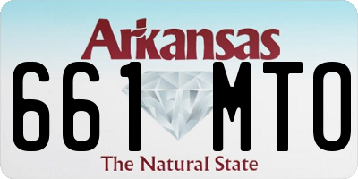 AR license plate 661MTO