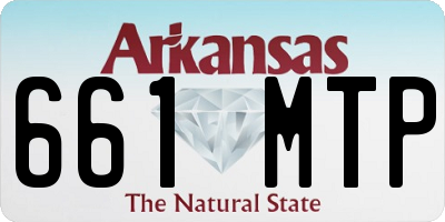 AR license plate 661MTP