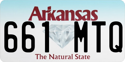 AR license plate 661MTQ