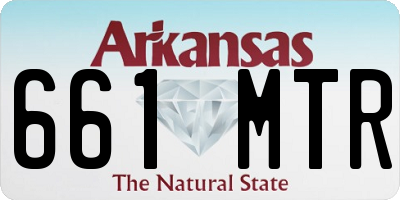 AR license plate 661MTR