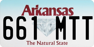 AR license plate 661MTT