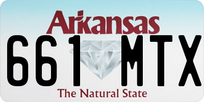 AR license plate 661MTX
