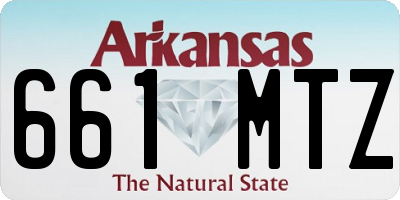 AR license plate 661MTZ