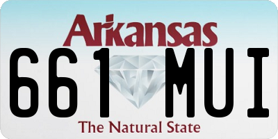 AR license plate 661MUI