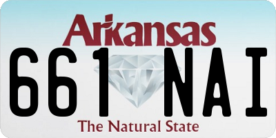 AR license plate 661NAI