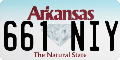 AR license plate 661NIY