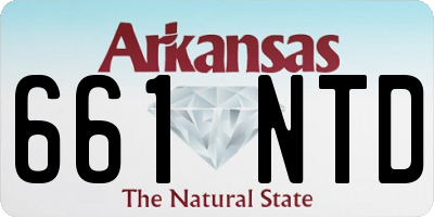 AR license plate 661NTD